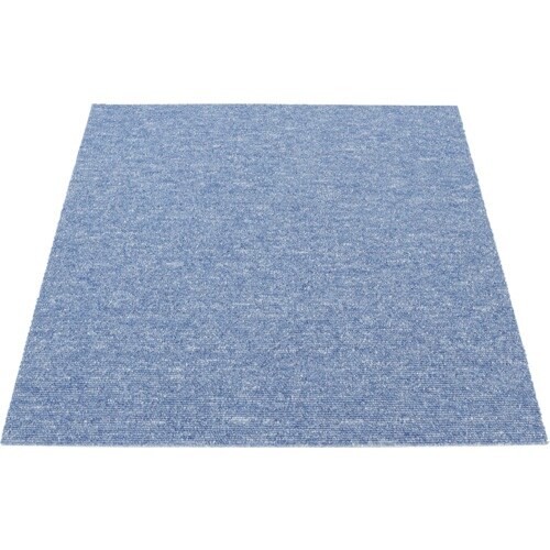 大島屋 日本製タイルカーペット ブルー 50×50