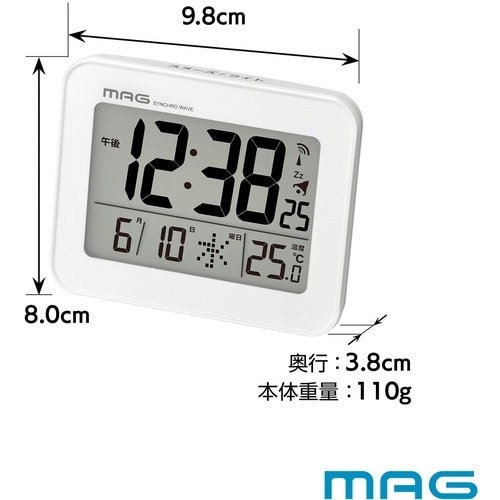 MAG 電波目覚まし時計(デジタル) ファルマン