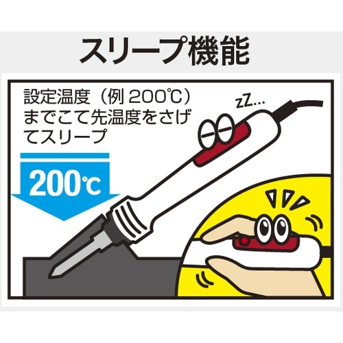 グット 高蓄熱デジタル温調はんだこて 三芯プラグタ