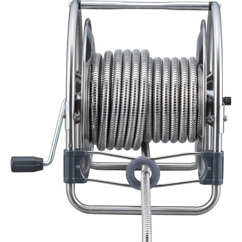 ハタヤ 大口径型オールステンレス蛇腹ホースリール