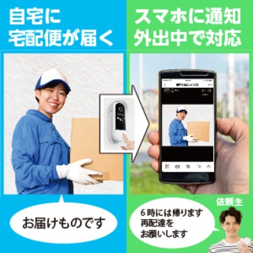 グランシールド カメラ付きインターホン 留守でもピ