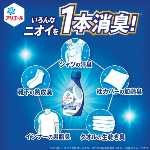 P&G 洗濯洗剤 アリエール 超抗菌ジェル つめか