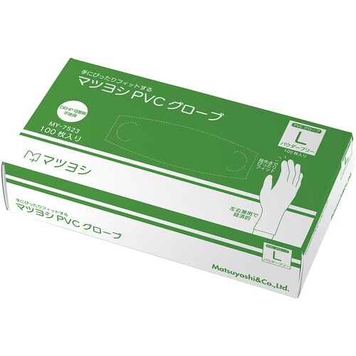 マツヨシ PVCグローブパウダーフリーL 2532