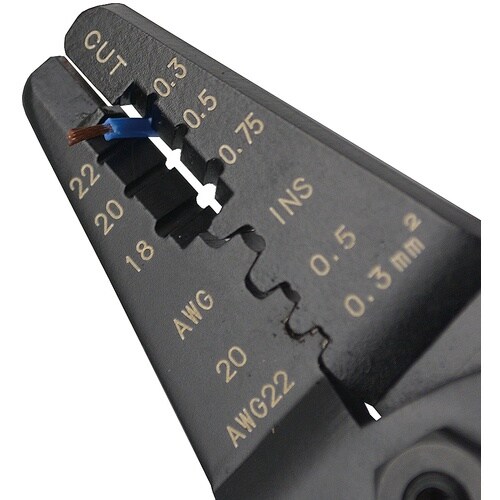 WISE 精密電工ペンチミニ(オープンバレル端子用