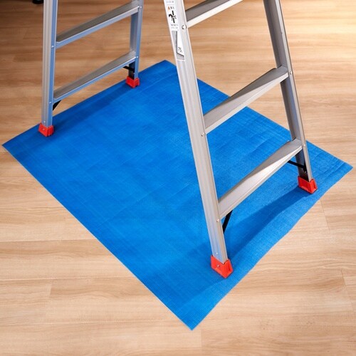 TRUSCO ブルーマット 養生ブルーマット 薄手