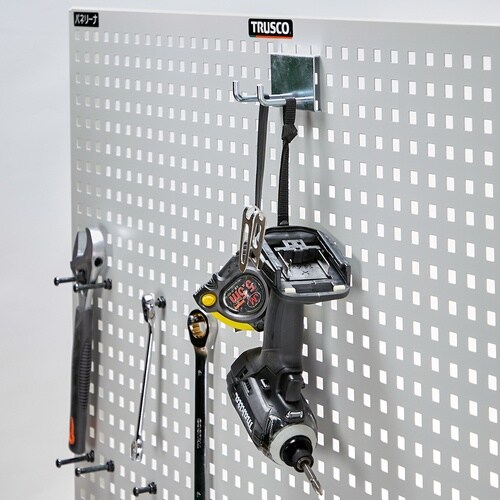 TRUSCO パンチングパネル用工具フック2本爪