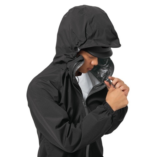 Makku フレックスフィットレインスーツ ブラッ