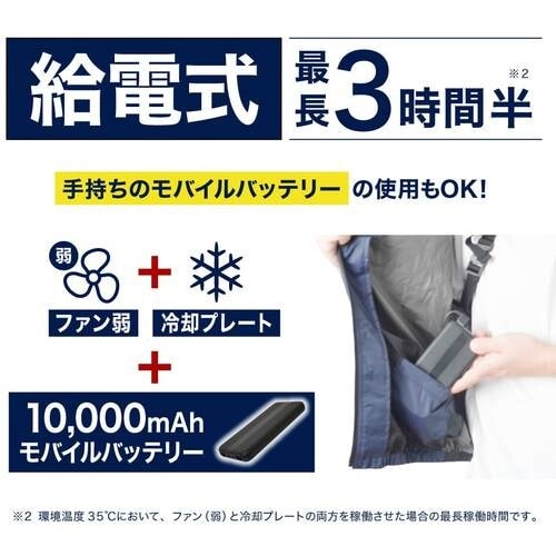 サンコー 圧倒的に冷える「冷蔵服3」 ストームホワ