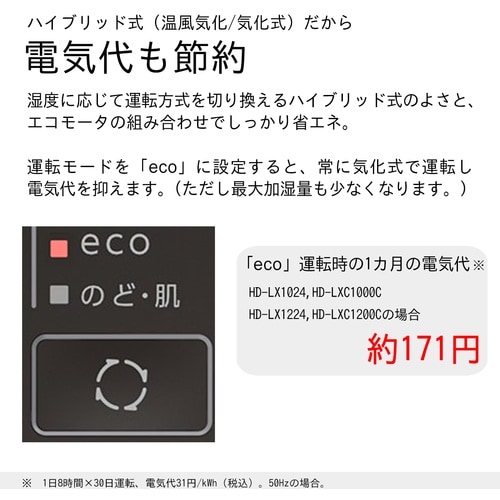 ダイニチ 【今期完売】 気化ハイブリッド式加湿器