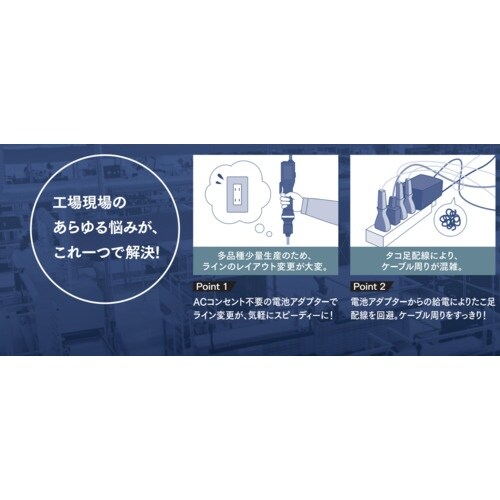 Panasonic Azeloss電池アダプター