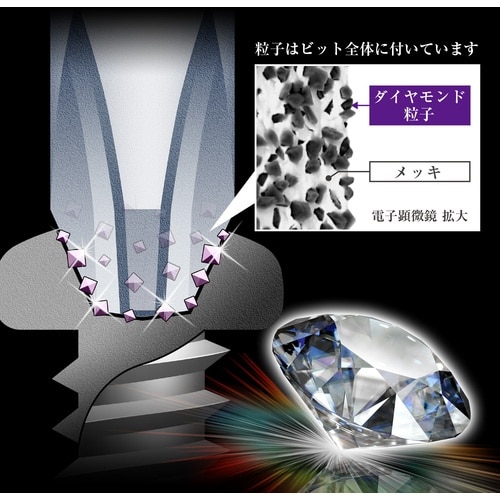 アネックス ダイヤモンド龍靭ビット 1本組 タフ