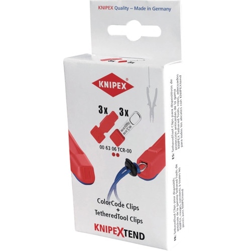 KNIPEX テザーツール 落下防止クリップ+カラ