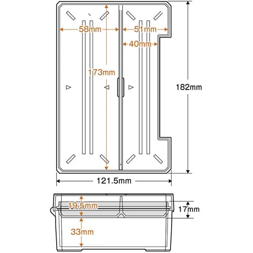 アネックス タフケース用トレー