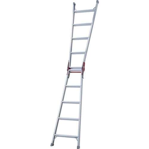 ハセガワ アルミはしご兼用脚立 ステップ幅広タイプ