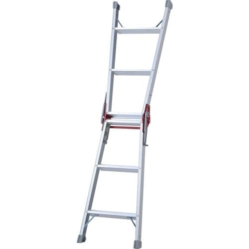 ハセガワ アルミはしご兼用脚立 ステップ幅広タイプ