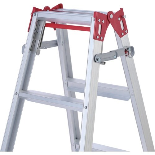 ハセガワ アルミはしご兼用脚立 ステップ幅広タイプ