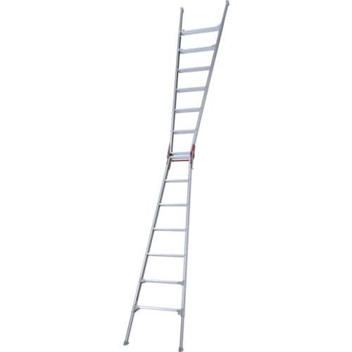 ハセガワ 脚部伸縮式アルミはしご兼用脚立 ワンタッ