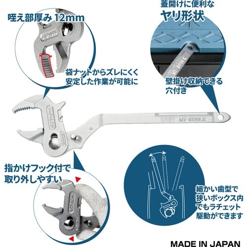 TOP 量水器メーターレンチ切替ボタン付 呼び13
