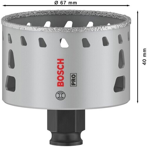 ボッシュ 磁器タイル用乾式ダイヤモンドホールソー