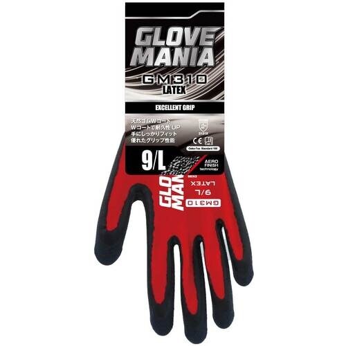 川西 GM310 グローブマニア ラテックス レッ