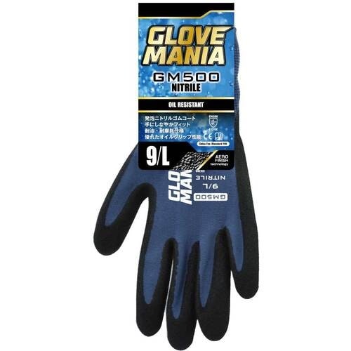 川西 GM500 グローブマニア ニトリル スチー
