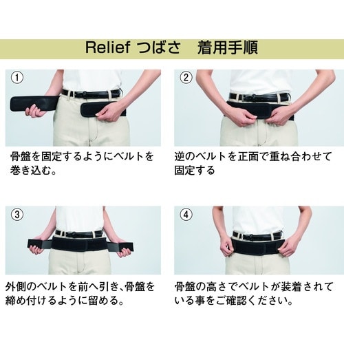 ミドリ安全 腰部保護ベルト リリーフつばさ (男女
