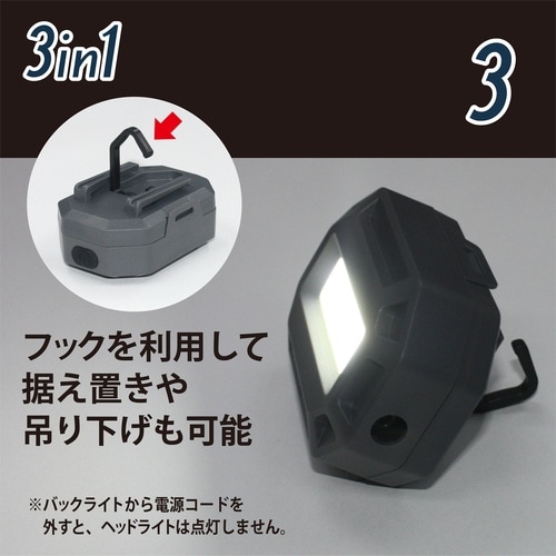 KONTEC ヘッドライト GATERA 3in1