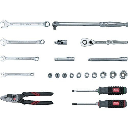 KTC 工具セット(片開きプラハードケース)[22