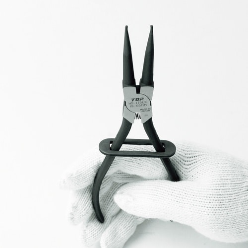 TOP ロック式スナップリングプライヤ穴用ストレー