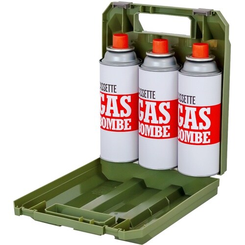 不動技研 カセットボンベ収納ケース 3本用 オリー