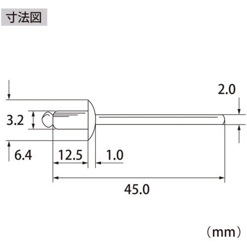 エビ ブラインドリベット(ステンレス/ステンレス製