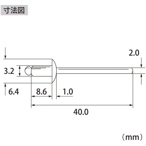 エビ ブラインドリベット(ステンレス/ステンレス製