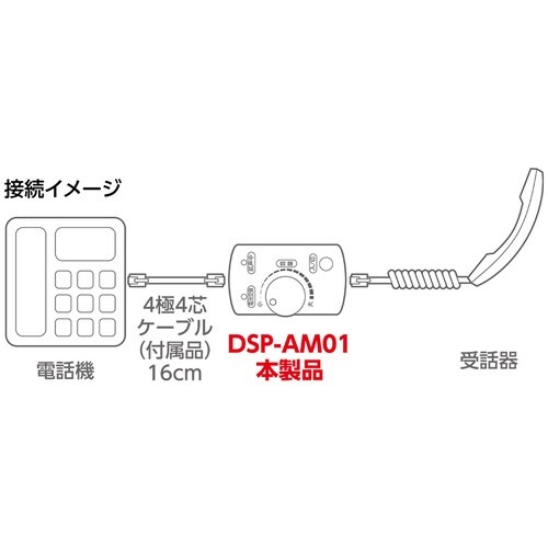 MCO 受話音量増幅アダプタ 40dB
