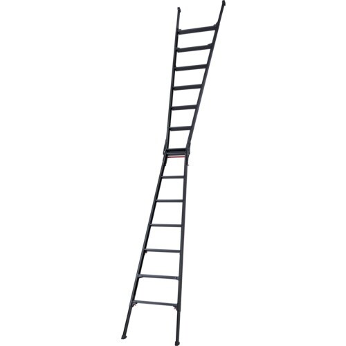 ハセガワ 脚部伸縮脚立 シャガマン ブラック 7段