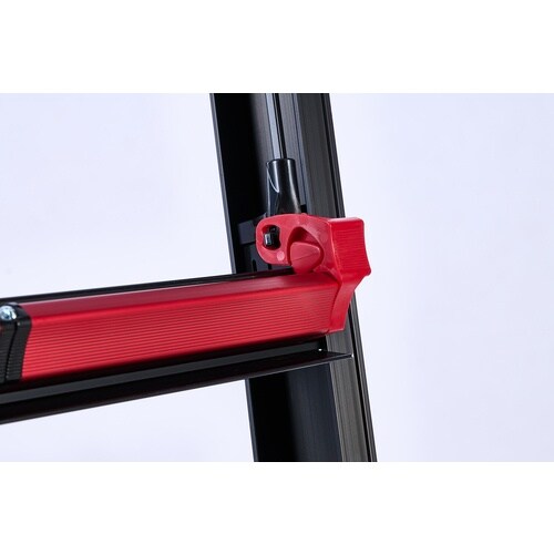 ハセガワ 脚部伸縮脚立 シャガマン ブラック 4段