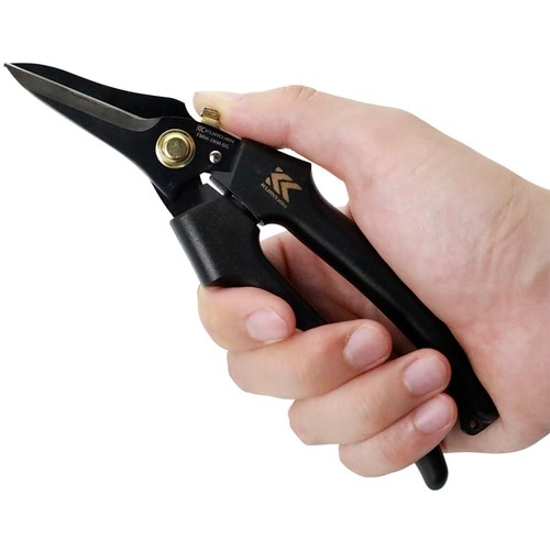 フジ矢 電工ストレートバサミロック付き(黒金)