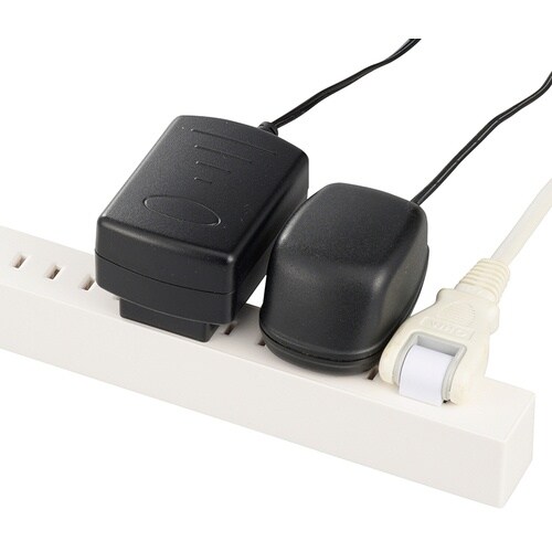 OHM 差し込み自由なスリムタップ6.5口1.5m