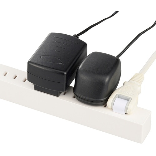 OHM 差し込み自由なスリムタップ8.5口1.5m