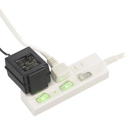 OHM 3口1m節電タップ雷ガード付22