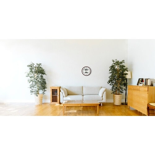 シチズン 電波時計 壁掛け時計 温湿度計付き カレ