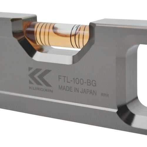 フジ矢 アルミ水平器(黒金)