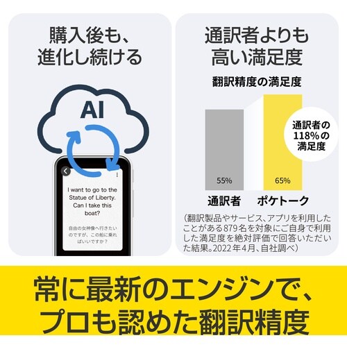 ソースネクスト POCKETALK S2 スタンダ