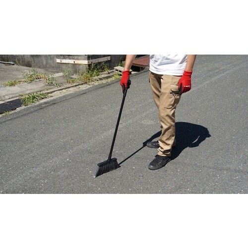 azuma AZH528 化繊現場ほうき短柄