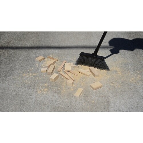 azuma AZH528 化繊現場ほうき短柄