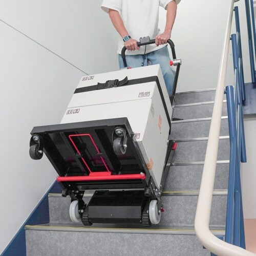 サンコー 折り畳み電動階段のぼれる台車ハンドル可変