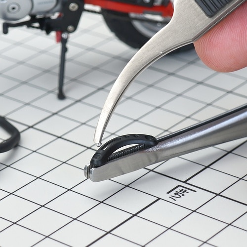 アネックス ラバーグリップ付ステンレスピンセット