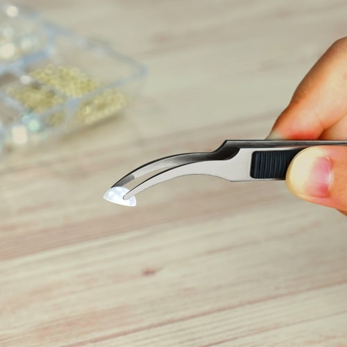 アネックス ラバーグリップ付ステンレスピンセット