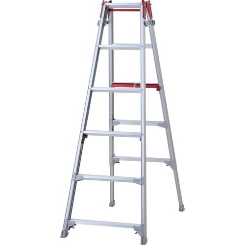 ハセガワ 階段用脚部伸縮式アルミはしご兼用脚立 R
