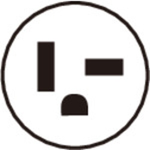 明工 接地L形プラグ丸形コード用