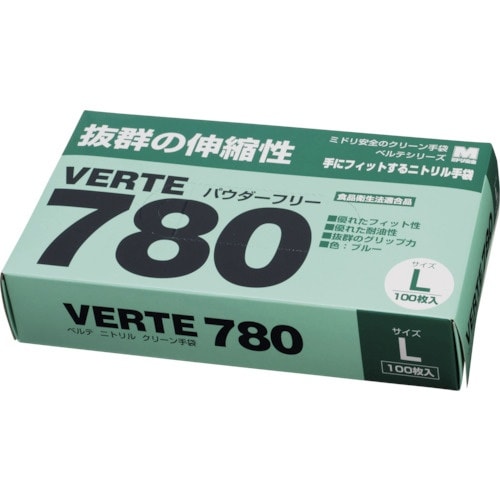 ミドリ安全 ディスポタイプ ニトリル製ソフト手袋